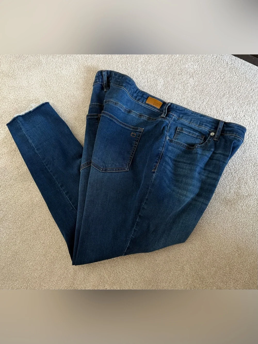Crown & Ivy High Rise Skinny Crop Jeans